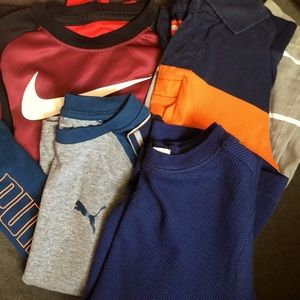 Bundle.  Boys long sleeve shirts (4)